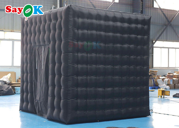 Oxford Cloth LED Inflatable Photo Booth Double Middle Door Camera Booths