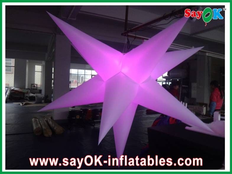 2M Diameter Inflatable LED Light Nylon Cloth For Wedding Ceremony