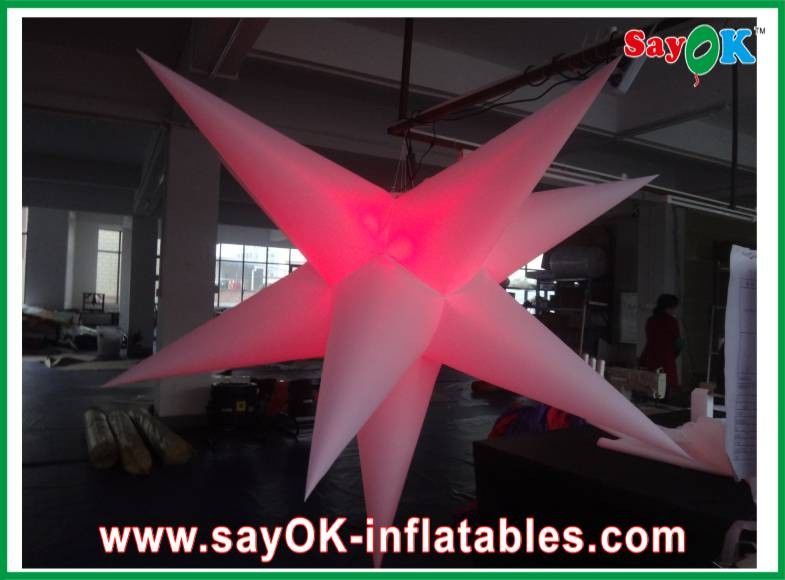 2M Diameter Inflatable LED Light Nylon Cloth For Wedding Ceremony