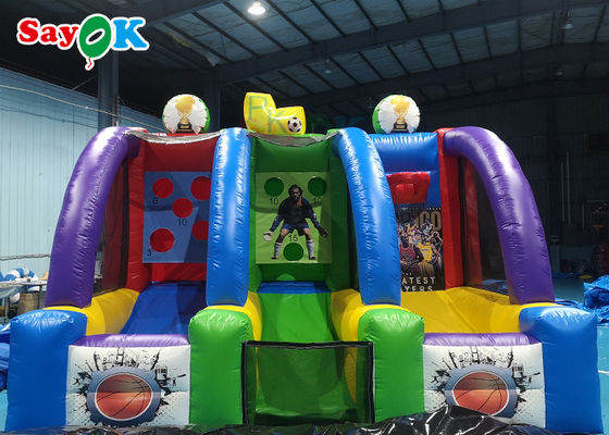 巨大で膨脹可能なバスケットボールのたが5x3mのおかしい商業バスケットボールの射撃のゲーム